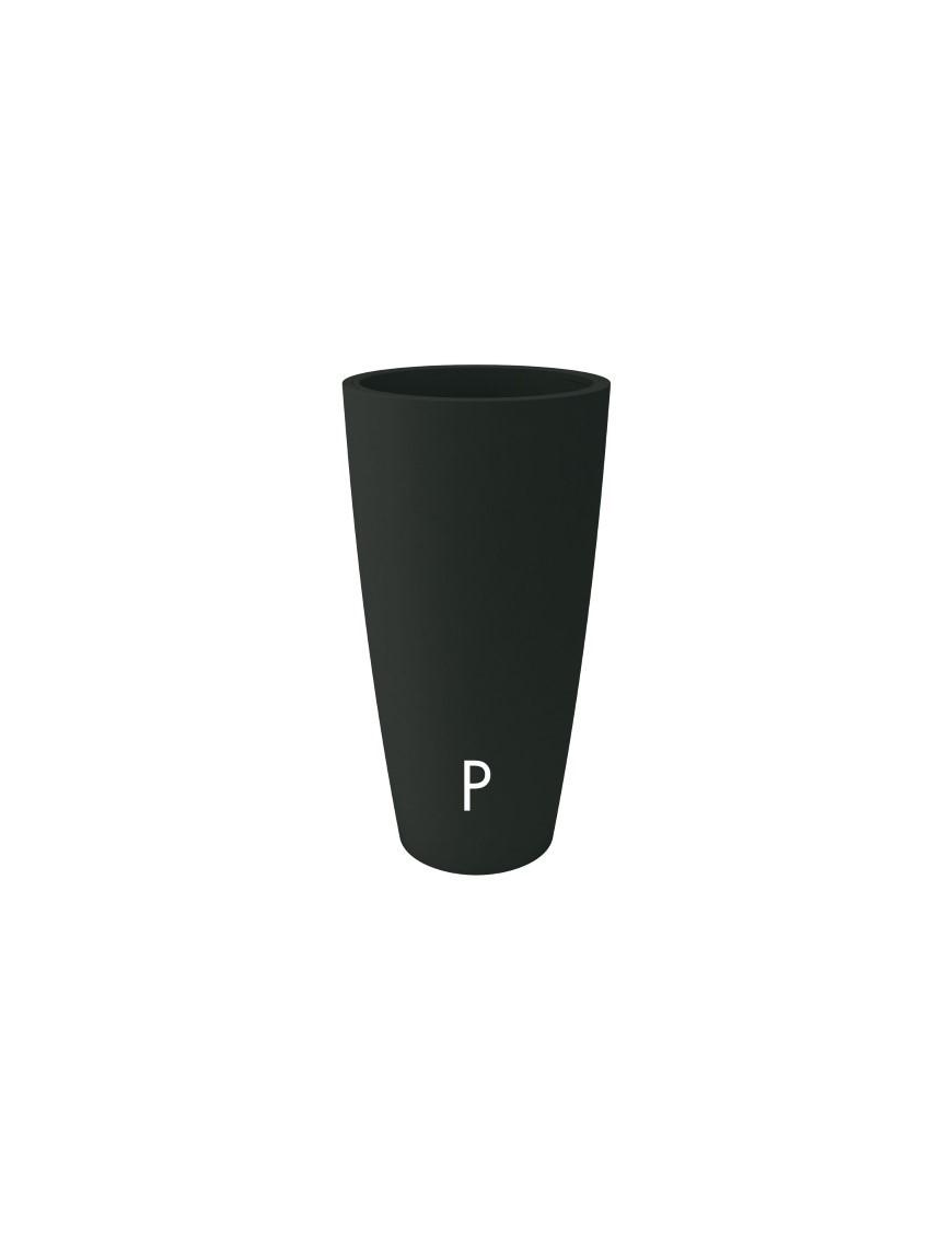 STYLE ANTHRACITE VASE DIAMETER 36 CM, HEIGHT 70 CM