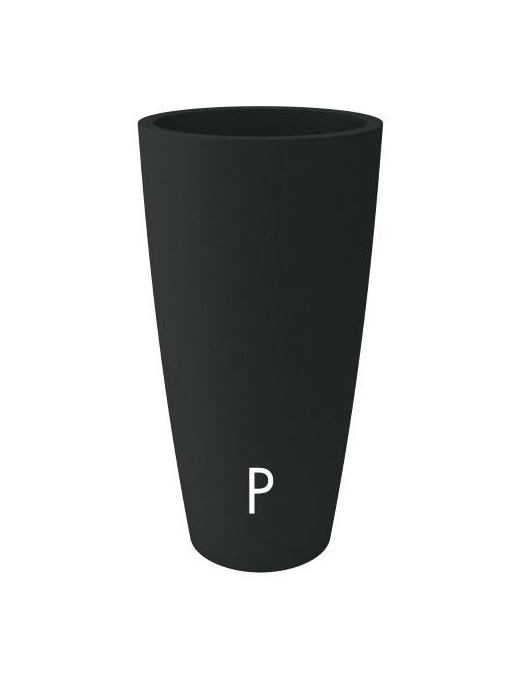 STYLE ANTHRACITE VASE DIAMETER 36 CM, HEIGHT 70 CM