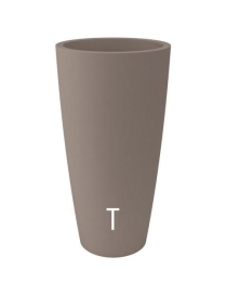 STYLE TAUPE VASE DIAMETER 36 CM, HEIGHT 70 CM