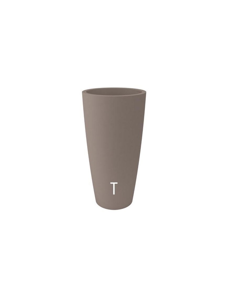 STYLE TAUPE VASE DIAMETER 36 CM, HEIGHT 70 CM