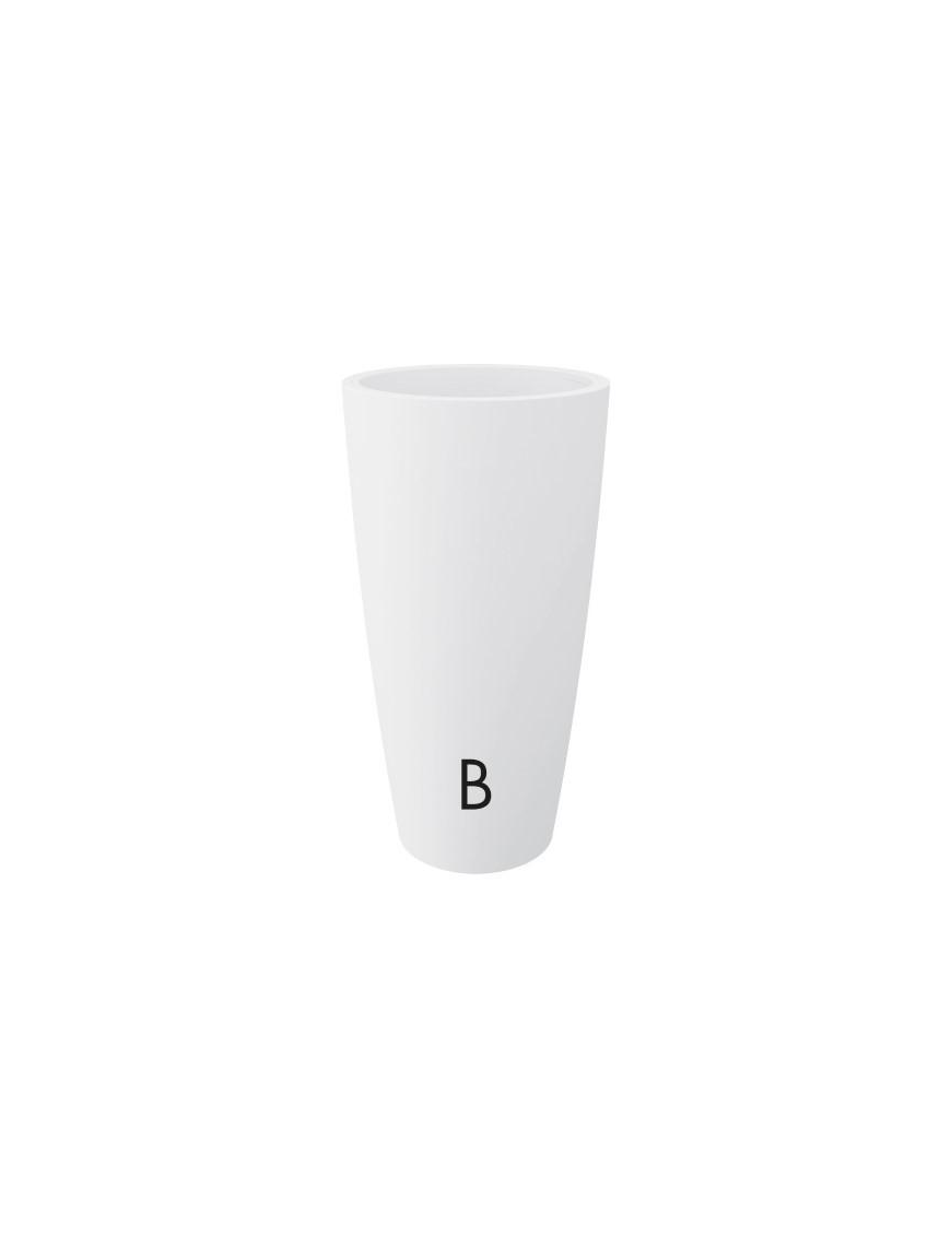 STYLE WHITE VASE DIAMETER 38 CM, HEIGHT 85 CM