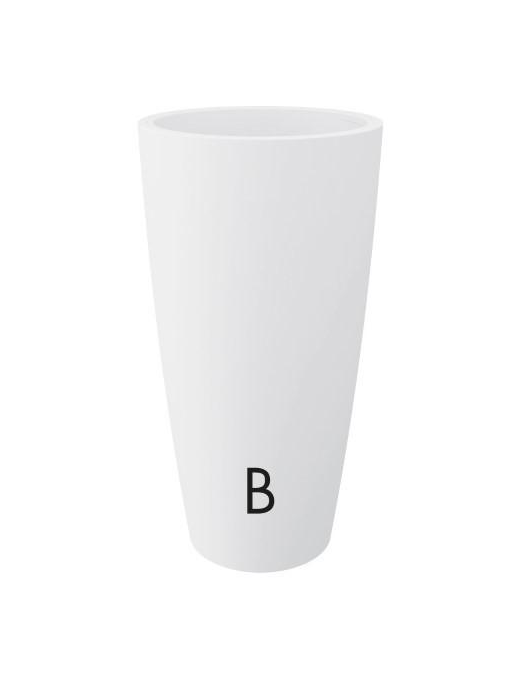 STYLE WHITE VASE DIAMETER 38 CM, HEIGHT 85 CM
