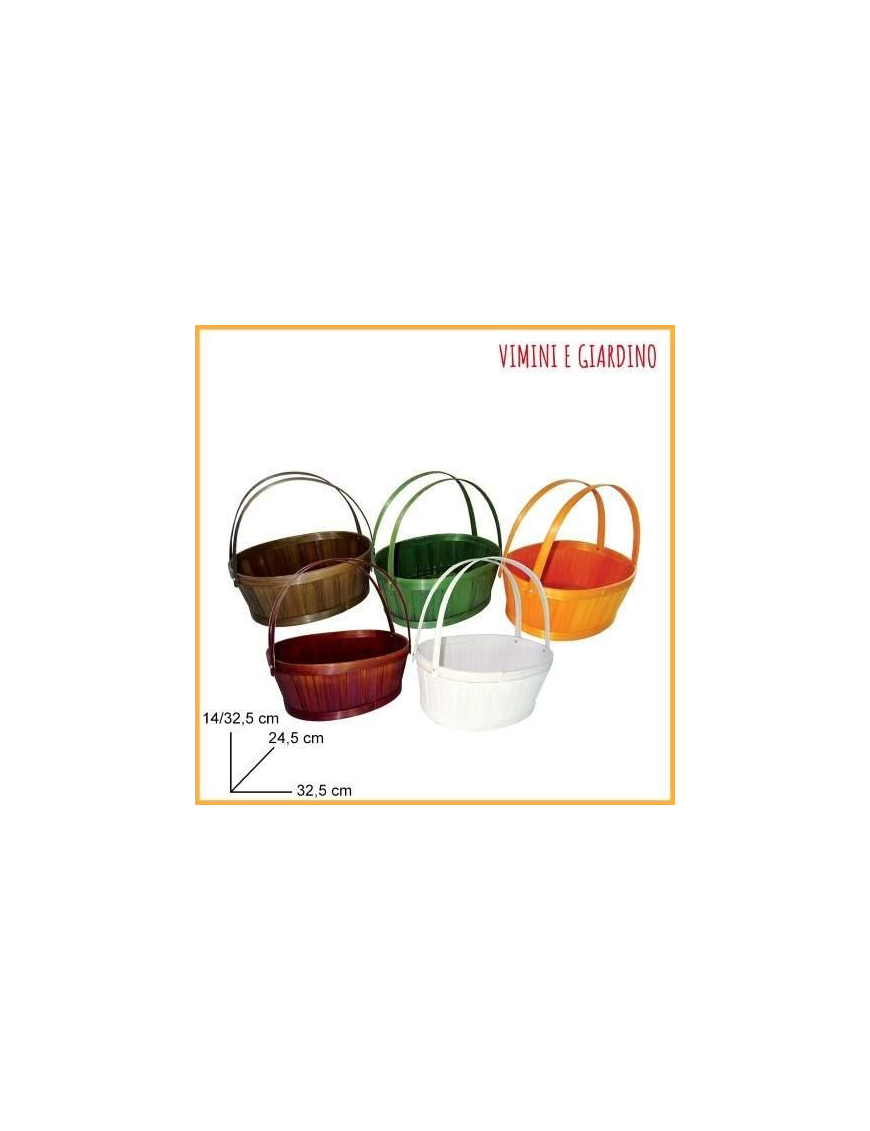 CESTO BAMBOO 32x24x14cm CON MANICO