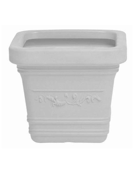 VASO QUADRO PRESTIGE 40 CENTIMETRI BIANCO