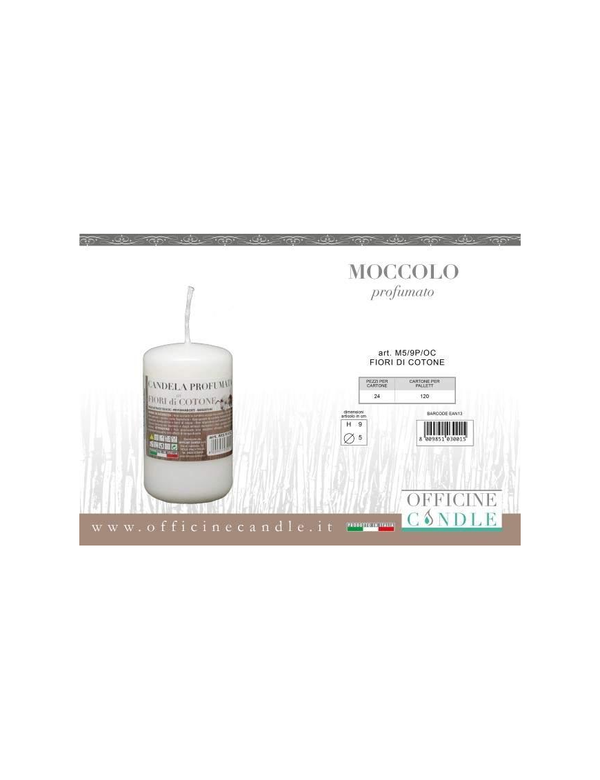 MOCCOLO 5x9 CENTIMETERS COTTON FLOWER
