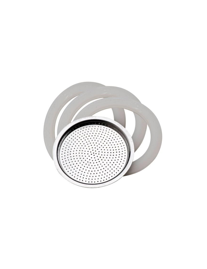 REPLACEMENT COFFEE LINE 3 GASKETS + 6 cup FILTER
