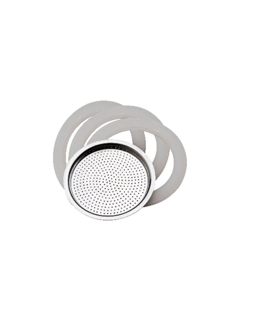 REPLACEMENT COFFEE LINE 3 GASKETS + 1/2 cup FILTER