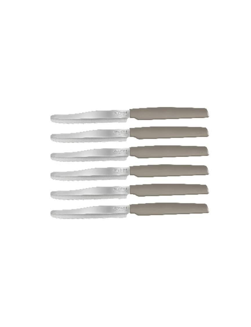 LINEA GADGET COLTELLO TAVOLA 6pezzi TORTORA