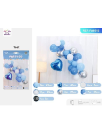PALLONCINI 31 PEZZI CUORE BLU