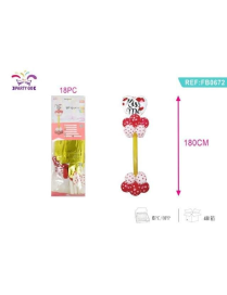 PALLONCINI 18 PEZZI CUORE KISS ME 180 CENTIMETRI