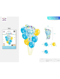 PALLONCINI 7 PEZZI PIEDE BLU