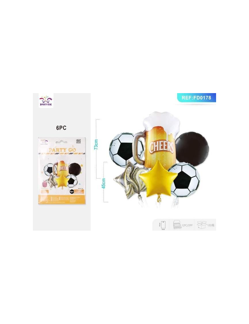 PALLONCINI 5 PEZZI BIRRA