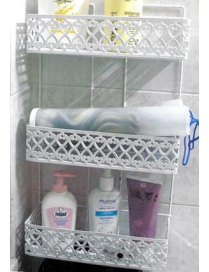 FRONT COSMETIC RACK WITH 3 TIERS