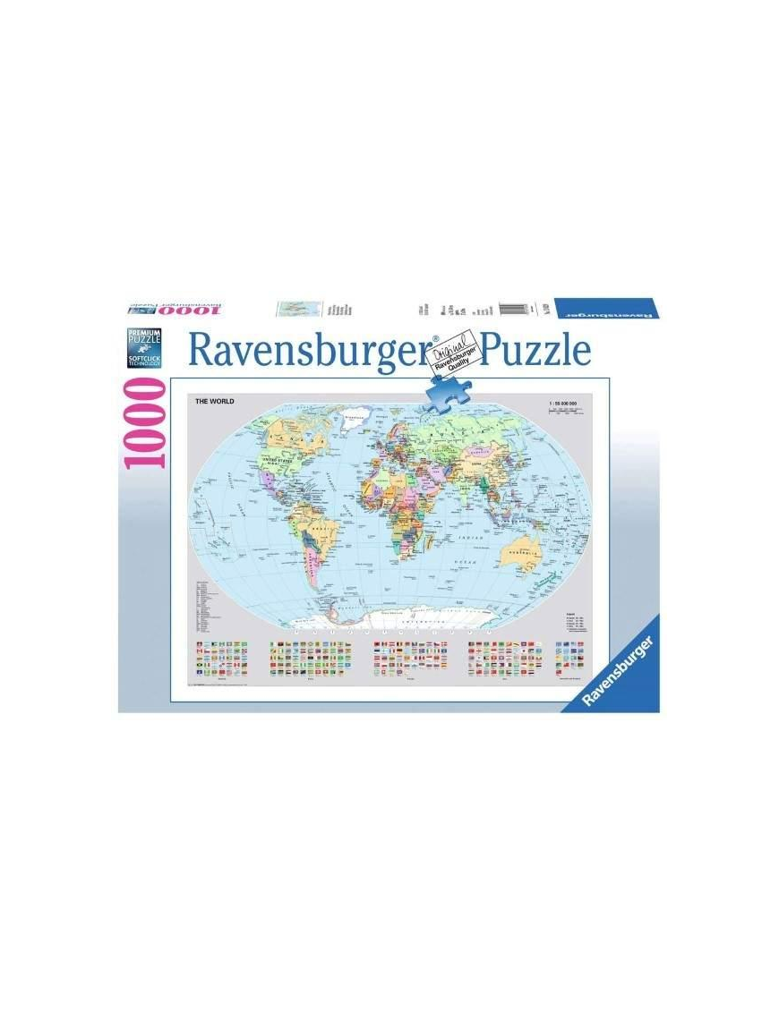 PUZZLE 1000 pezzi MAPPAMONDO POLITICO
