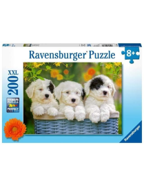 PUZZLE 200 pieces TRIO OF PUPPIES