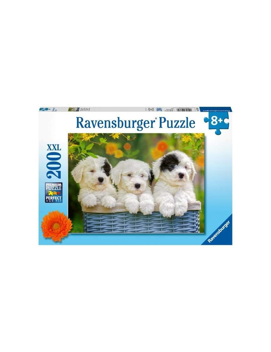 PUZZLE 200 pieces TRIO OF PUPPIES