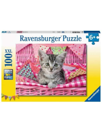 PUZZLE  100 pezzi BEL GATTINO