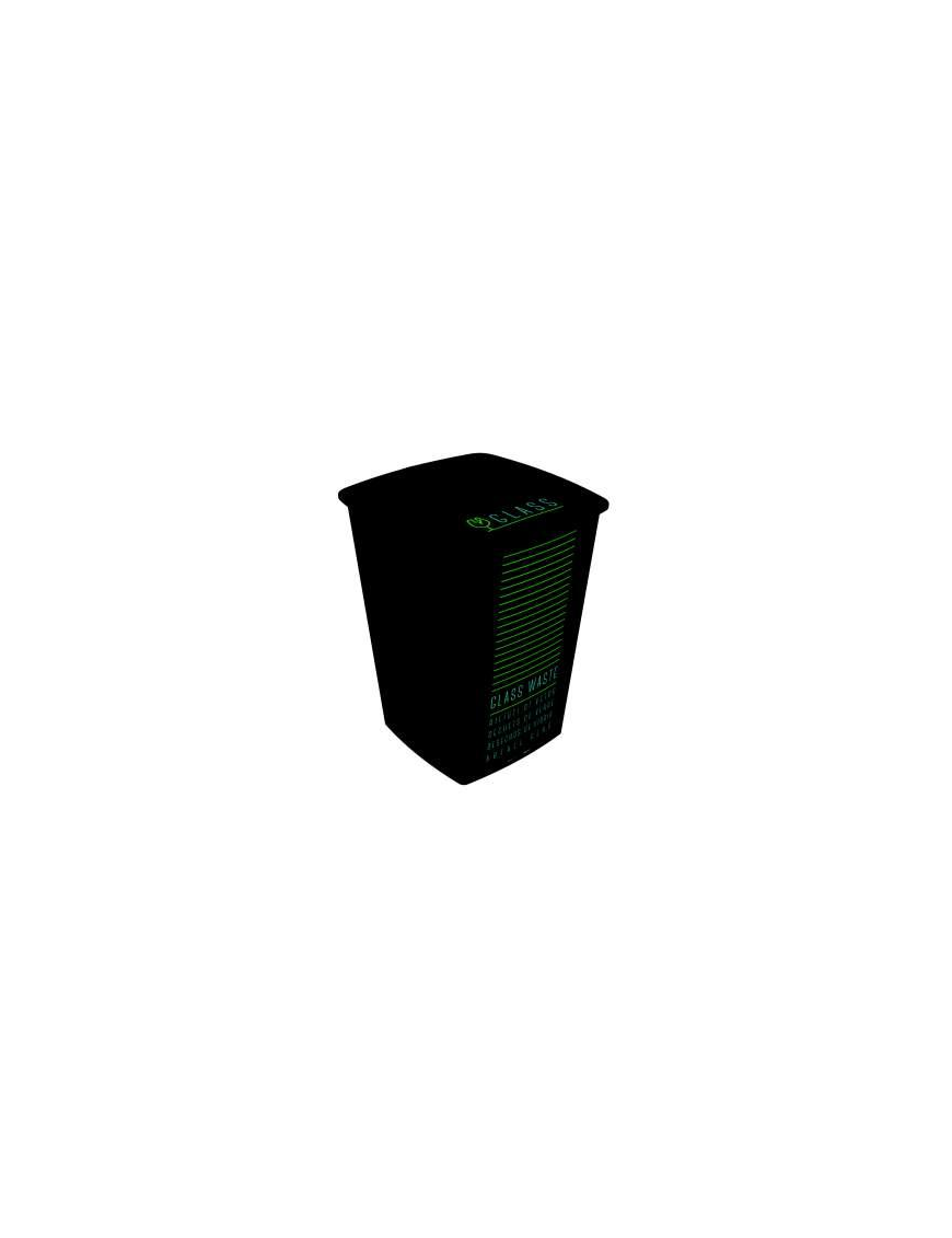 CESTONE DIFF. VETRO NERO