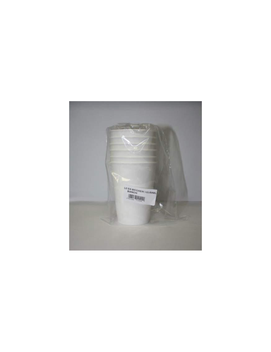 L.COLOR BIANCO BICCHIERI 6pz RIUSO