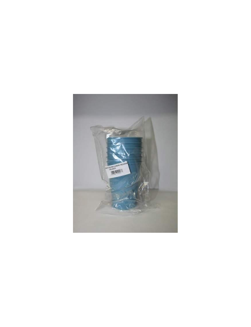 COLOR L. BLUE GLASSES 6PC REUSE