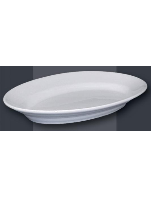 TIVOLI OVAL PLATE 28cm WHITE