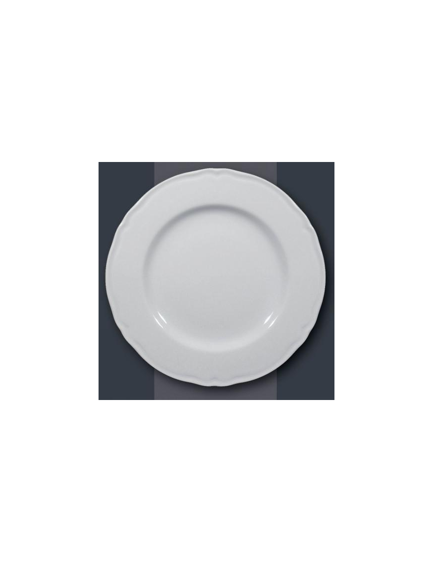 PRAGUE DINNER PLATE 26cm WHITE