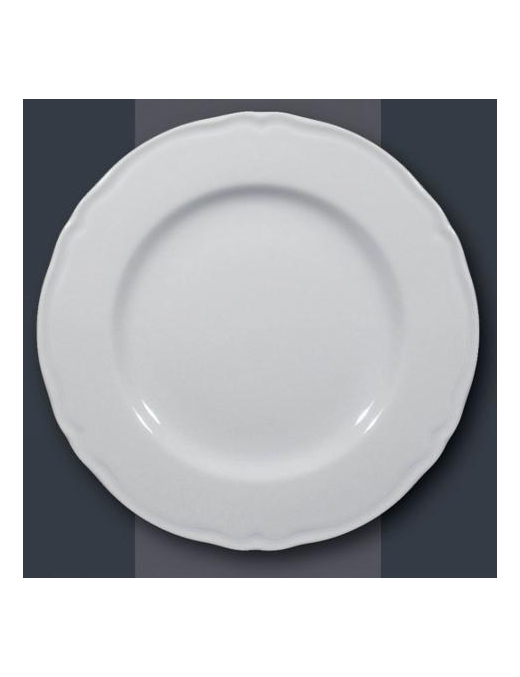 PRAGUE DINNER PLATE 26cm WHITE