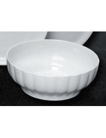 NAPOLI RIBBED SALAD BOWL 23cm WHITE