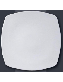 TOKIO PIATTO PIANO QUADRO 26cm BIANCO
