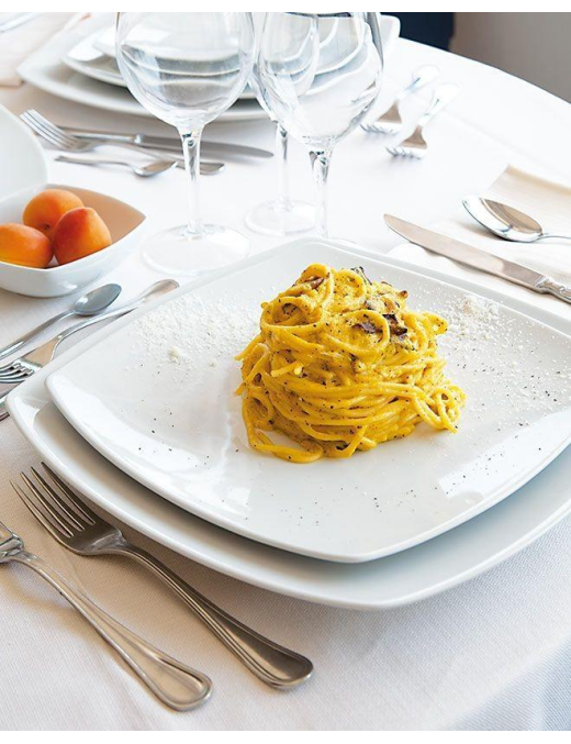 TOKIO SQUARE DINNER PLATE 26cm WHITE