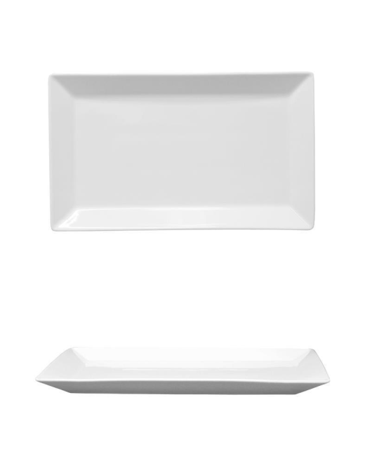 KIMI WHITE RECTANGULAR PLATE 25x15cm