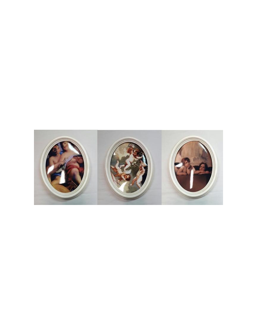 PICTURE FRAME OVAL SMALL ANGELS