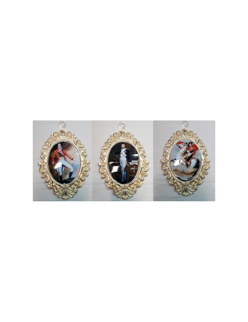 BAROQUE OVAL PAINTING SMALL KING