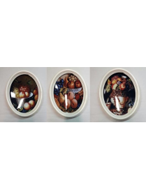 QUADRO CORNICE OVALE GRANDE FRUTTA