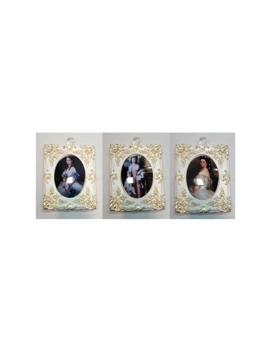 RECTANGULAR BAROQUE PAINTING SMALL LADY