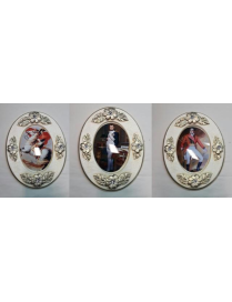 LARGE OVAL FLOWER FRAMEWORK KING