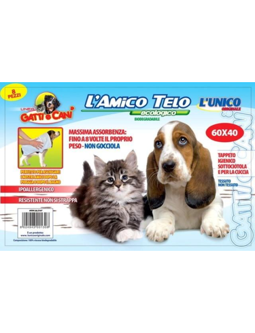 FRIENDLY CATSeDOGS LINE COVER 40x60 CENTIMETERS 8 PIECES