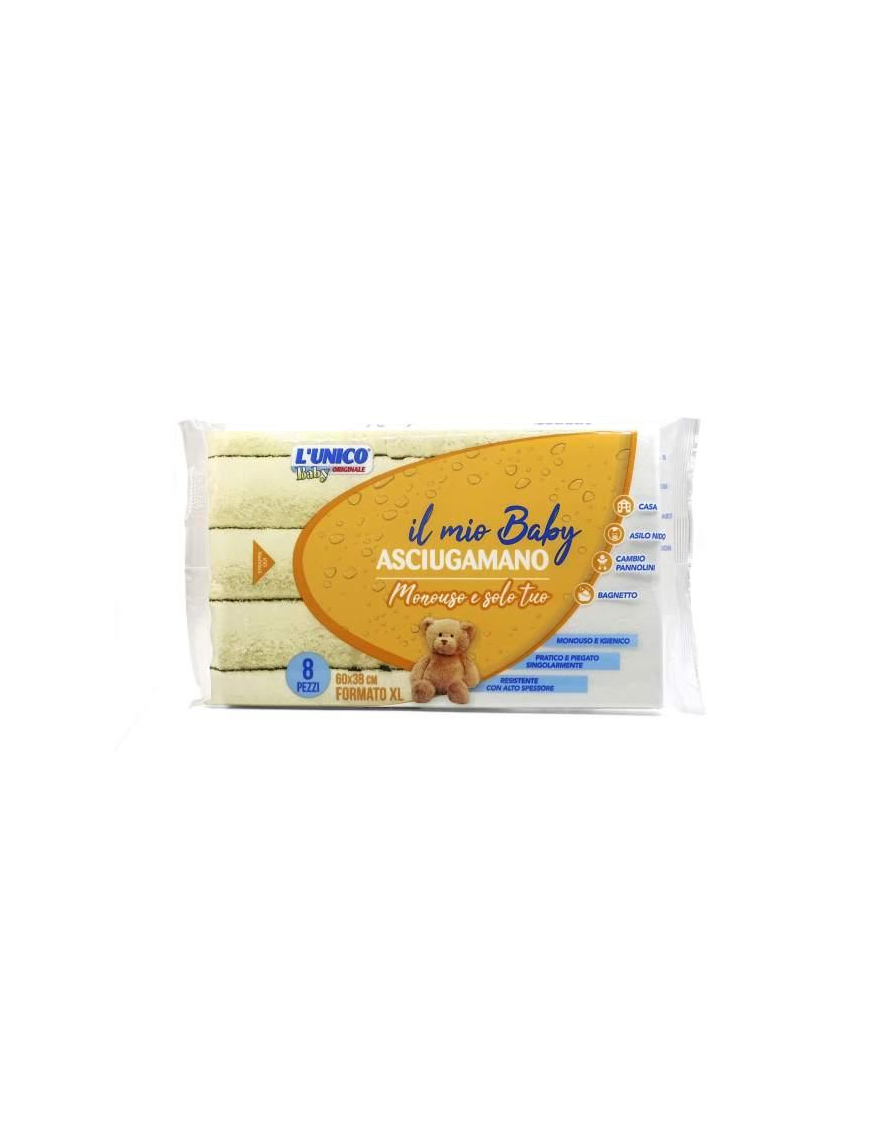 DISPOSABLE TOWEL 60x38 CENTIMETERS 8 PIECES