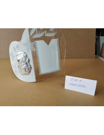 RHINESTONE PHOTO FRAME HOLY FAMILY 11x7 CENTIMETERS