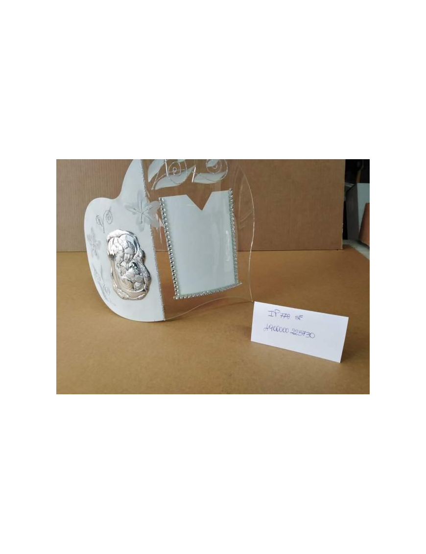 RHINESTONE PHOTO FRAME HOLY FAMILY 11x7 CENTIMETERS