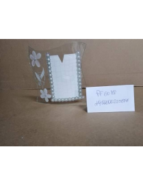PORTAFOTO STRASS 17,5x17 CENTIMETRI ONDA