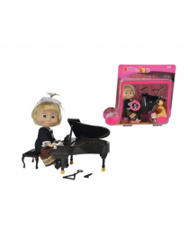 MASHAeORSO BAMBOLA 12cm PIANISTA 93019