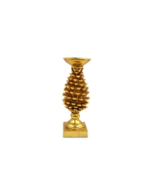 GOLD RESIN PINE CONE 26 CENTIMETERS