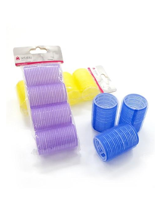 PLASTIC CURLERS THIRD SIZE 4 PIECES