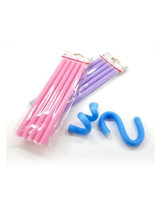LONG HAIR CURLERS 5 PIECES ASSORTED