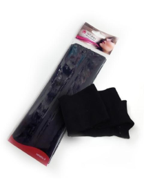 FASCIA CAPELLI COTONE 6 CENTIMETRI NERA
