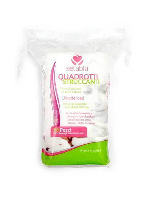 DISCHETTI STRUCCANTI QUADRI 50 PEZZI