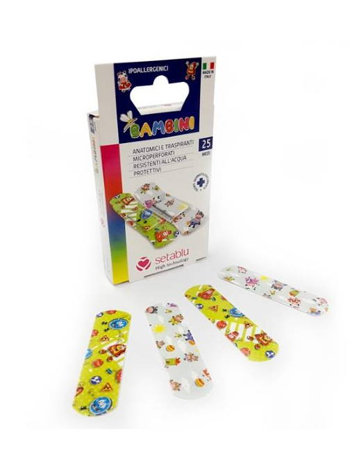 LINEA MEDICAZIONI CEROTTI BAMBINI 25 PEZZI