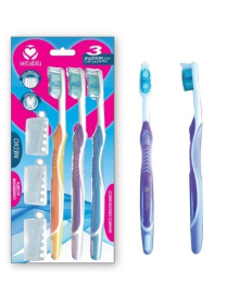 TOOTHBRUSH 3 PIECES MEDIUM