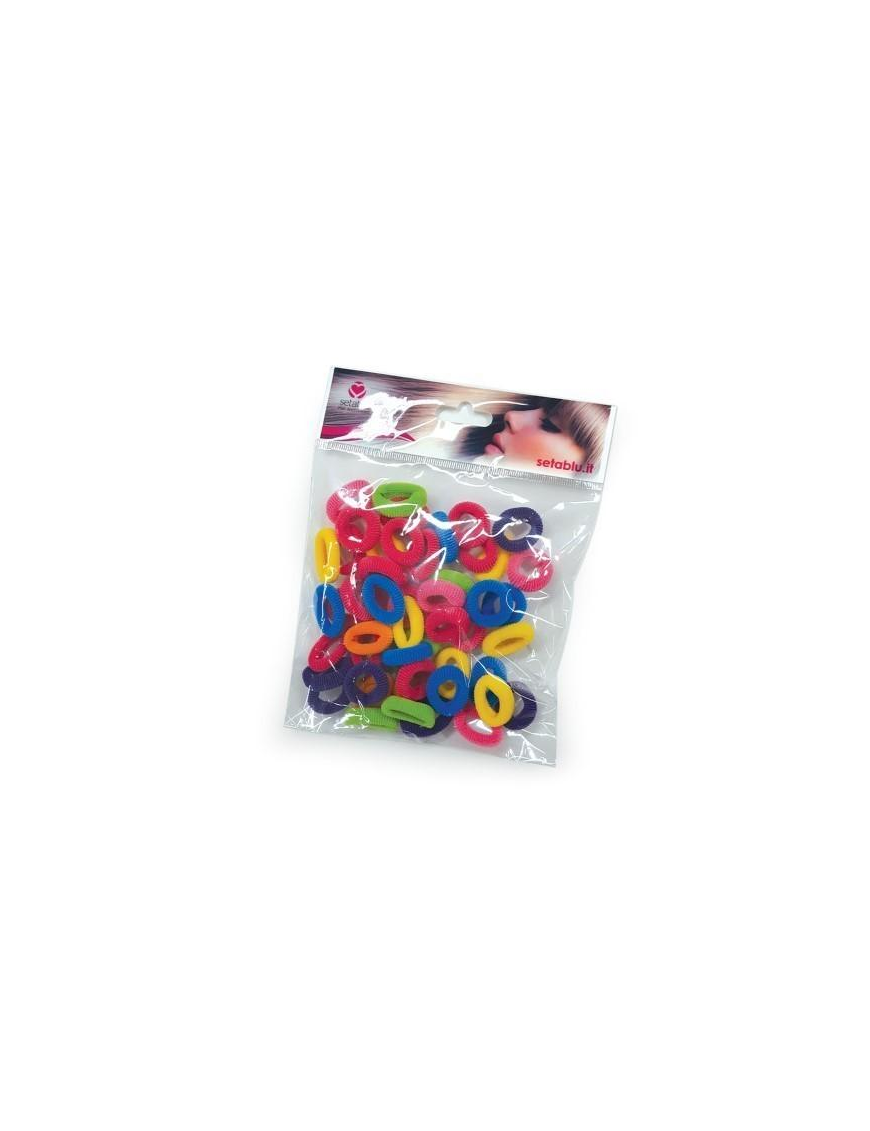 MINI HAIR RUBBIES 50 PIECES COLINEA ASSORTED